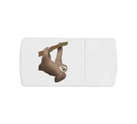 Azeeda 'Cute Dangling Sloth' Pill Box with Tablet Splitter (PI00035673)