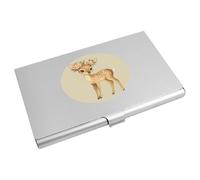 Azeeda ' Cute Deer Wearing Flower Crown' Business Card Holder/Credit Card Wallet (CH00045017)