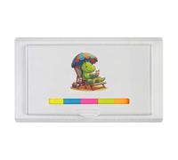 Azeeda 'Cute Dinosaur On The Beach' Sticky Note Ruler Pad (ST00049212)