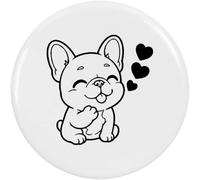 Azeeda 'Cute French Bulldog' Button/Lapel Badges (BB065949) | Pin Back Badges for Clothes, Bags, Accessories and Gifts
