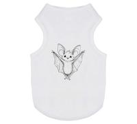 Azeeda 'Cute Friendly Bat' Pet Dog/Cat T-Shirt, M (PT00161642)