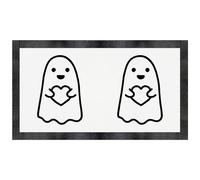 Azeeda 'Cute Ghost Holding Heart' Pet Feeding Mat (PM00036368)