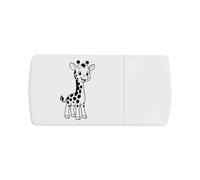 Azeeda 'Cute Giraffe' Pill Box with Tablet Splitter (PI00037955)