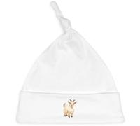 Azeeda 'Cute Goat Kid' Knotted Baby Hat - White (BH00034036)