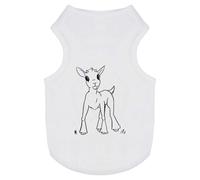 Azeeda 'Cute Goat' Pet Dog/Cat T-Shirt, L (PT00063367)