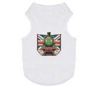 Azeeda 'Cute Green Steam Train' Pet Dog/Cat T-Shirt, S (PT00161969)