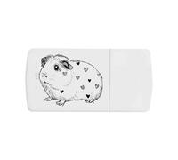 Azeeda 'Cute Guinea Pig Side View' Pill Box with Tablet Splitter (PI00035545)