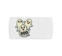 Azeeda 'Cute Halloween Ghosts' Pill Box with Tablet Splitter (PI00038229)