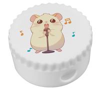 Azeeda 'Cute Hamster Singing' Compact Pencil Sharpener (PS00050939)