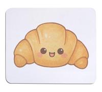 Azeeda 'Cute Happy Croissant' Mouse Mat/Desk Pad (MO00046348)