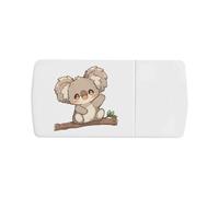 Azeeda 'Cute Happy Koala on Branch' Pill Box with Tablet Splitter (PI00044650)