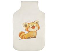 Azeeda 'Cute Happy Red Panda' Hot Water Bottle Cover (HW00052276)