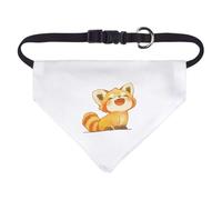 Azeeda 'Cute Happy Red Panda' Pet Bandana - White, S (PD00086997)
