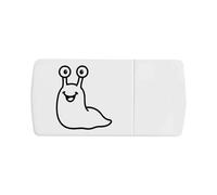 Azeeda 'Cute Happy Slug' Pill Box with Tablet Splitter (PI00037800)