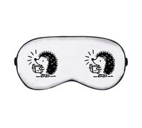 Azeeda 'Cute Hedgehog Reading' Sleep/Travel Eye Mask (EY00031195)