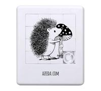 Azeeda 'Cute Hedgehog with Mushroom' Sliding Puzzle (PZ00039559)