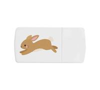 Azeeda 'Cute Jumping Bunny' Pill Box with Tablet Splitter (PI00040224)