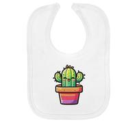 Azeeda 'Cute Kawaii Cactus' Soft Cotton Baby Bib (BI00059620)