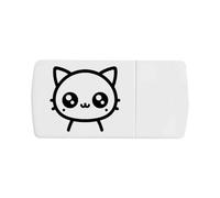Azeeda 'Cute Kawaii Cat' Pill Box with Splitter (PI00045746)