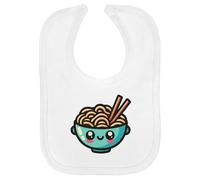 Azeeda 'Cute Kawaii Noodles' Soft Cotton Baby Bib (BI00059624)