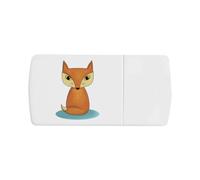 Azeeda 'Cute Little Foxy' Pill Box with Splitter (PI00045864)