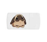 Azeeda 'Cute Lop Eared Bunny' Pill Box with Tablet Splitter (PI00041492)