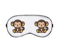 Azeeda 'Cute Monkey Sitting' Sleep/Travel Eye Mask (EY00032829)