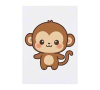 Azeeda 'Cute Monkey Standing' Temporary Tattoo - A6 (TO00102317)