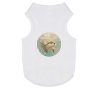 Azeeda 'Cute Otter Swimming' Pet Dog/Cat T-Shirt, M (PT00186166)