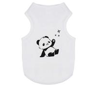 Azeeda 'Cute Panda Reaching for Stars' Pet Dog/Cat T-Shirt, XS (PT00162712)