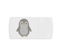 Azeeda 'Cute Penguin' Pill Box with Tablet Splitter (PI00039523)