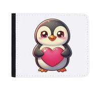 Azeeda 'Cute Penguin with Love Heart' Wallet (WL00037700)