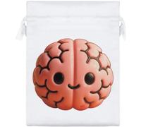 Azeeda 'Cute Pink Brain' Satin Gift Bag - 20cm (SB00164518)