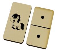 Azeeda 'Cute Pony ' Domino Set with Box (DM00053384)