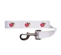 Azeeda 'Cute Pug Holding Heart' Dog Lead/Leash (DL00031269)