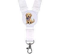 Azeeda 'Cute Puppy with American Bandana' Neck Strap/Lanyard (LY00042603)