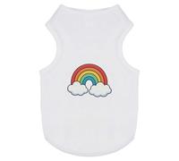 Azeeda 'Cute Rainbow' Pet Dog/Cat T-Shirt, M (PT00166238)