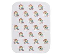 Azeeda 'Cute Rainbow Unicorn' Baby Burp/Wash Cloth (BC00036990)