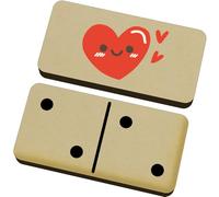 Azeeda 'Cute Red Heart' Domino Set & Box (DM00054741)