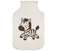 Azeeda 'Cute Running Zebra' Hot Water Bottle Cover (HW00045188)