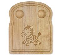 Azeeda 'Cute Running Zebra' Wooden Breakfast Board (WB00093328)