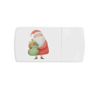 Azeeda 'Cute Santa Holding Presents' Pill Box with Tablet Splitter (PI00037018)