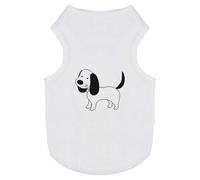 Azeeda 'Cute Sausage Dog' Pet Dog/Cat T-Shirt, S (PT00067577)