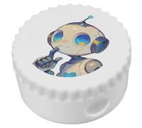 Azeeda 'Cute Shy Robot Portrait' Compact Pencil Sharpener (PS00054241)
