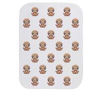 Azeeda 'Cute Sloth Meditating' Baby Burp/Wash Cloth (BC00043326)