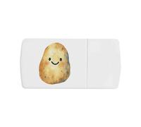 Azeeda 'Cute Smiling Potato' Pill Box with Tablet Splitter (PI00036412)