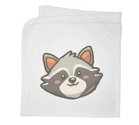 Azeeda 'Cute Smiling Raccoon' Cotton Baby Blanket/Shawl (BY00045105)