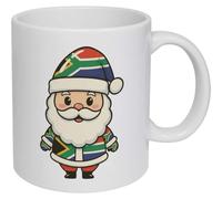Azeeda 'Cute South African Santa' Ceramic Mug - 320ml (11oz) (MG00096922)