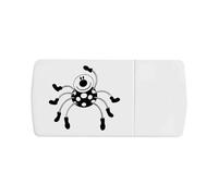 Azeeda 'Cute Spider Wearing Boots' Pill Box with Tablet Splitter (PI00043912)