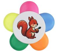 Azeeda 'Cute Squirrel ' Flower Shaped Highlighter (HL00050020)